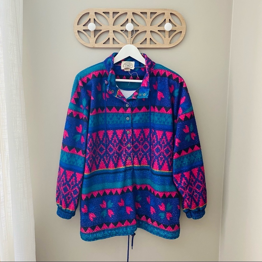 Victoria Sport Vintage 90's Fleece Sweater Sz Large